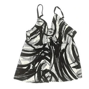 Maxine of Hollywood | Women's Black & White Tankini Swimsuit Plus Size 16